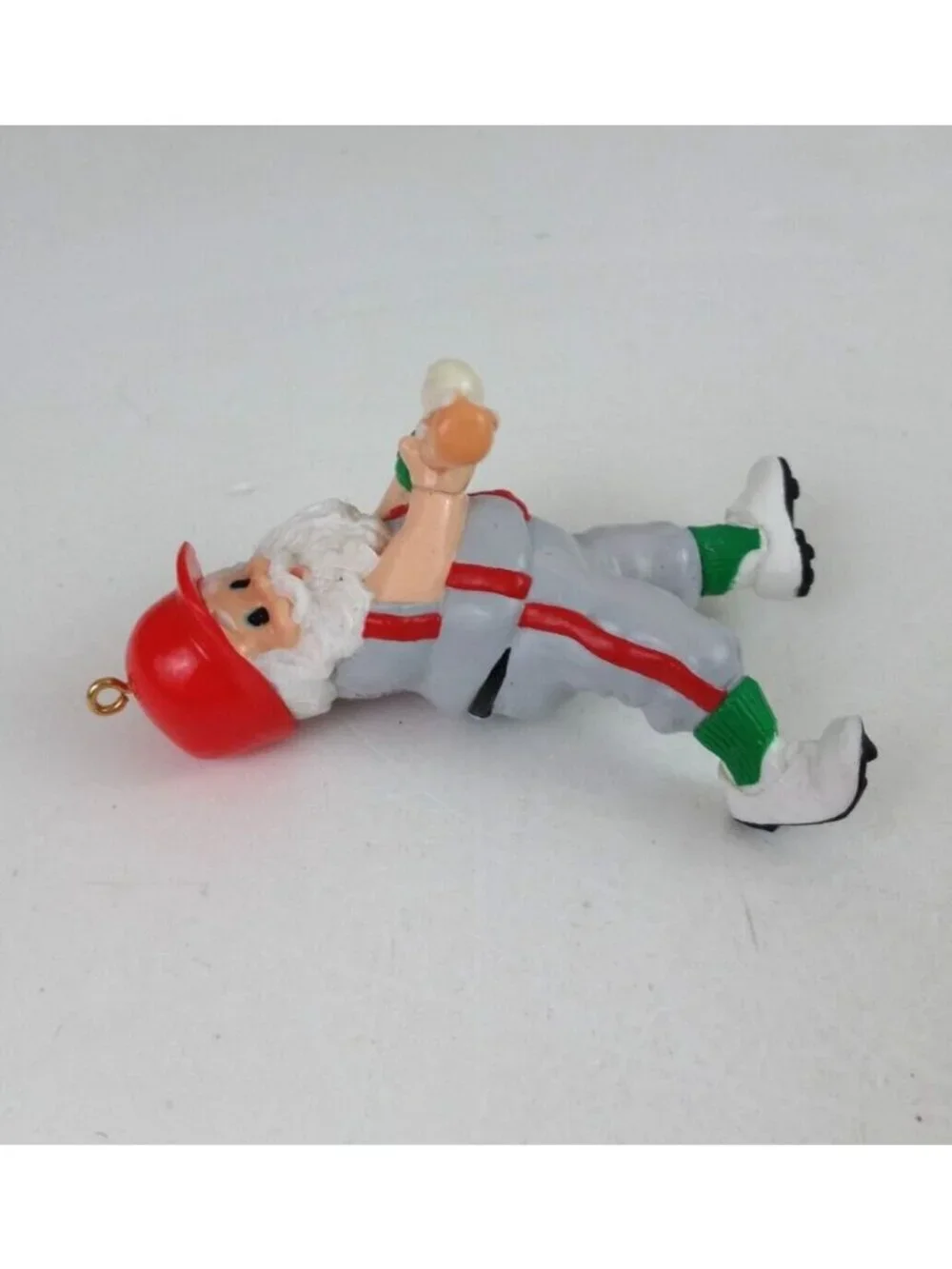 Vintage 1987 Hallmark Keepsake Ornament Santa At The Bat In Original Box